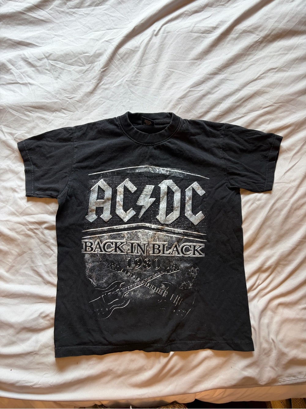 AC/DC Back In Black Black Graphic Tee - unisex